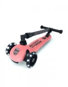 SCOOT AND RIDE Trotineta copii pliabila reglabila roti luminoase Highwaykick 3 Led Peach 3-6 ani pana la 50 kg Scoot Ride