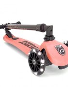 SCOOT AND RIDE Trotineta copii pliabila reglabila roti luminoase Highwaykick 3 Led Peach 3-6 ani pana la 50 kg Scoot Ride