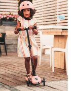 SCOOT AND RIDE Trotineta copii pliabila reglabila roti luminoase Highwaykick 3 Led Peach 3-6 ani pana la 50 kg Scoot Ride