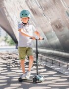 SCOOT AND RIDE Trotineta copii pliabila reglabila roti luminoase Highwaykick 5 Led Forest 5 ani + pana la 80 kg Scoot Ride