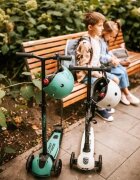 SCOOT AND RIDE Trotineta copii pliabila reglabila roti luminoase Highwaykick 5 Led Forest 5 ani + pana la 80 kg Scoot Ride