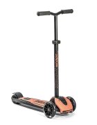 SCOOT AND RIDE Trotineta copii pliabila reglabila roti luminoase Highwaykick 5 Led Peach 5 ani + pana la 80 kg Scoot Ride