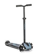 SCOOT AND RIDE Trotineta copii pliabila reglabila roti luminoase Highwaykick 5 Led Steel 5 ani + pana la 80 kg Scoot Ride