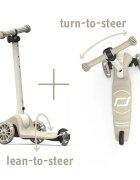 SCOOT AND RIDE Trotineta pentru copii Highwaykick 3S Led Ash pliabila reglabila roti led 3 ani+ greutate suportata 50 kg
