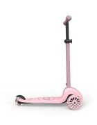 SCOOT AND RIDE Trotineta pentru copii Highwaykick 3S Led Rose pliabila reglabila roti led 3 ani+ greutate suportata 50 kg