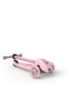 SCOOT AND RIDE Trotineta pentru copii Highwaykick 3S Led Rose pliabila reglabila roti led 3 ani+ greutate suportata 50 kg