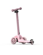 SCOOT AND RIDE Trotineta pentru copii Highwaykick 3S Led Rose pliabila reglabila roti led 3 ani+ greutate suportata 50 kg