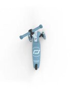 SCOOT AND RIDE Trotineta pentru copii Highwaykick 3S Led Steel pliabila reglabila roti led 3 ani+ greutate suportata 50 kg