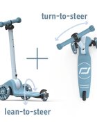 SCOOT AND RIDE Trotineta pentru copii Highwaykick 3S Led Steel pliabila reglabila roti led 3 ani+ greutate suportata 50 kg
