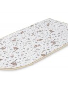 Sensillo Babynest pentru nou nascut Forest Beige 80x45 cm cu doua fetematerial din bumbac 100saltea moale detasabilareglare cu snur