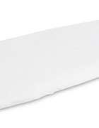 Sensillo Cearceaf Bamboo Alb 90x40 cm pentru saltea copiisaltea landoufixare cu banda elasticamaterial delicat viscoza de bambus