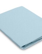 Sensillo Cearceaf Bamboo Albastru 90x40 cm pentru saltea copiisaltea landoufixare cu banda elasticamaterial delicat viscoza de bambus