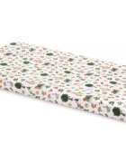 Sensillo Cearceaf imprimat Forest pentru saltea copii 120x60 cmbanda elastica de fixarematerial din bumbac 100