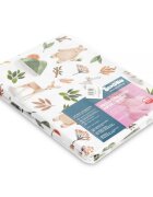 Sensillo Cearceaf imprimat Forest pentru saltea copii 120x60 cmbanda elastica de fixarematerial din bumbac 100