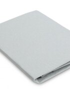 Sensillo Cearceaf pentru saltea de patutlandou copii 90x40cmdin bumbac jersey cu elastic roata Gri