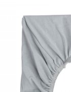 Sensillo Cearceaf pentru saltea de patutlandou copii 90x40cmdin bumbac jersey cu elastic roata Gri