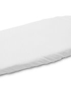 Sensillo Cearceaf pentru saltea landou copii Alb 75x35 cm cu elastic roatacontinut fibre din bambuslavabil 40grade