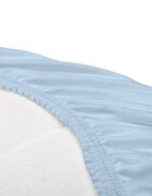 Sensillo Cearceaf pentru saltea landou copii Jersey Blue 75x35 cm din bumbac cu elastic roatalavabil 40grade