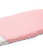 Sensillo Cearceaf pentru saltea landou copii Jersey Roz 75x35 cm din bumbac cu elastic roatalavabil 40grade