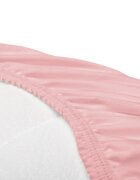 Sensillo Cearceaf pentru saltea landou copii Jersey Roz 75x35 cm din bumbac cu elastic roatalavabil 40grade