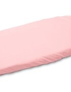 Sensillo Cearceaf pentru saltea landou copii Jersey Roz 75x35 cm din bumbac cu elastic roatalavabil 40grade
