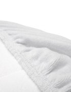 Sensillo Cearceaf pentru saltea landou copii Terry Alb 75x35 cm cu elastic roatalavabil 40gradematerial terry din bumbac