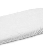 Sensillo Cearceaf pentru saltea landou copii Terry Alb 75x35 cm cu elastic roatalavabil 40gradematerial terry din bumbac