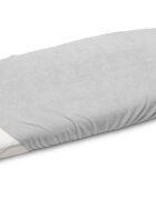 Sensillo Cearceaf pentru saltea landou copii Terry Gri 75x35 cm cu elastic roatalavabil 40gradematerial terry din bumbac