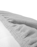 Sensillo Cearceaf pentru saltea landou copii Terry Gri 75x35 cm cu elastic roatalavabil 40gradematerial terry din bumbac