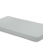 Sensillo Cearsaf din bumbac Jersey Deluxe Gri 120x60 cm cu elastic roata