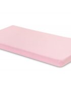Sensillo Cearsaf din bumbac Jersey Deluxe Roz 120x60 cm cu elastic roata