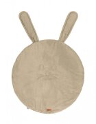 Sensillo Covoras din catifea cu doua fete pentru camera copii diametru 90cm Velvet Bunny Beige