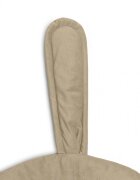 Sensillo Covoras din catifea cu doua fete pentru camera copii diametru 90cm Velvet Bunny Beige