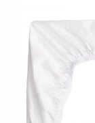 Sensillo Husa impermeabila cu elastic roata din jersey pentru salteaua de landou 75x35 cm alba