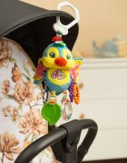 Sensillo Jucarie de plus pentru caruciorpatut Birdie cu zornaitoarefosnait si inele de dentitie realizata din material plusatagatatoare practica