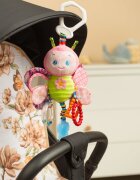 Sensillo Jucarie de plus pentru caruciorpatut Butterfly cu zornaitoarefosnait si inele de dentitie realizata din material plusatagatatoare practica