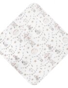 Sensillo Paturica de infasat bebelusi Circus Pink 75x75 cm din bumbacinchidere velcromultifunctionala