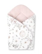Sensillo Paturica de infasat bebelusi Circus Pink 75x75 cm din bumbacinchidere velcromultifunctionala