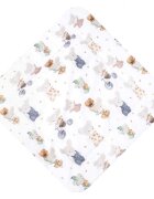 Sensillo Paturica de infasat bebelusi Mouse Grey 75x75 cm din bumbacinchidere velcromultifunctionala