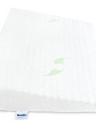 Sensillo Perna antisufocare pentru patut copii Luxe Aloe Vera 38x60 cmspuma perforata T25 de inalta densitatehusa detasabila