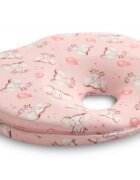 Sensillo Pernuta ergonomica pentru nou nascuti Elephant Pink ajuta la formarea capuluimaterial placut la atingerepotrivita pentru caruciorpatut