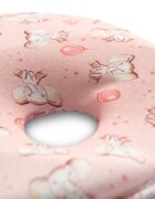 Sensillo Pernuta ergonomica pentru nou nascuti Elephant Pink ajuta la formarea capuluimaterial placut la atingerepotrivita pentru caruciorpatut
