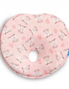 Sensillo Pernuta ergonomica pentru nou nascuti Elephant Pink ajuta la formarea capuluimaterial placut la atingerepotrivita pentru caruciorpatut