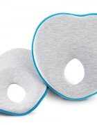 Sensillo Pernuta ergonomica pentru nou nascuti Turcoaz 22x22 cm ajuta formarea capuluimaterial placut la atingerepotrivita pentru caruciorpatut