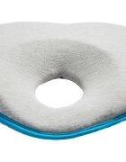 Sensillo Pernuta ergonomica pentru nou nascuti Turcoaz 22x22 cm ajuta formarea capuluimaterial placut la atingerepotrivita pentru caruciorpatut