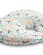Sensillo Pernuta ergonomica pentru nou nascuti Zoo ajuta la formarea capuluimaterial placut la atingerepotrivita pentru caruciorpatut