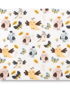 Sensillo Pernuta inaltator pentru scaun copii Birds 32x32x8 cm cu husa detasabila din bumbacprevazuta cu fermoarcurele reglabile de fixare