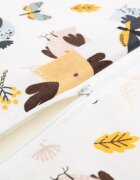 Sensillo Pernuta inaltator pentru scaun copii Birds 32x32x8 cm cu husa detasabila din bumbacprevazuta cu fermoarcurele reglabile de fixare