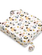 Sensillo Pernuta inaltator pentru scaun copii Birds 32x32x8 cm cu husa detasabila din bumbacprevazuta cu fermoarcurele reglabile de fixare