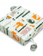 Sensillo Pernuta inaltator pentru scaun copii Fox and Bunny 32x32x8 cm cu husa detasabila din bumbacprevazuta cu fermoarcurele reglabile de fixare